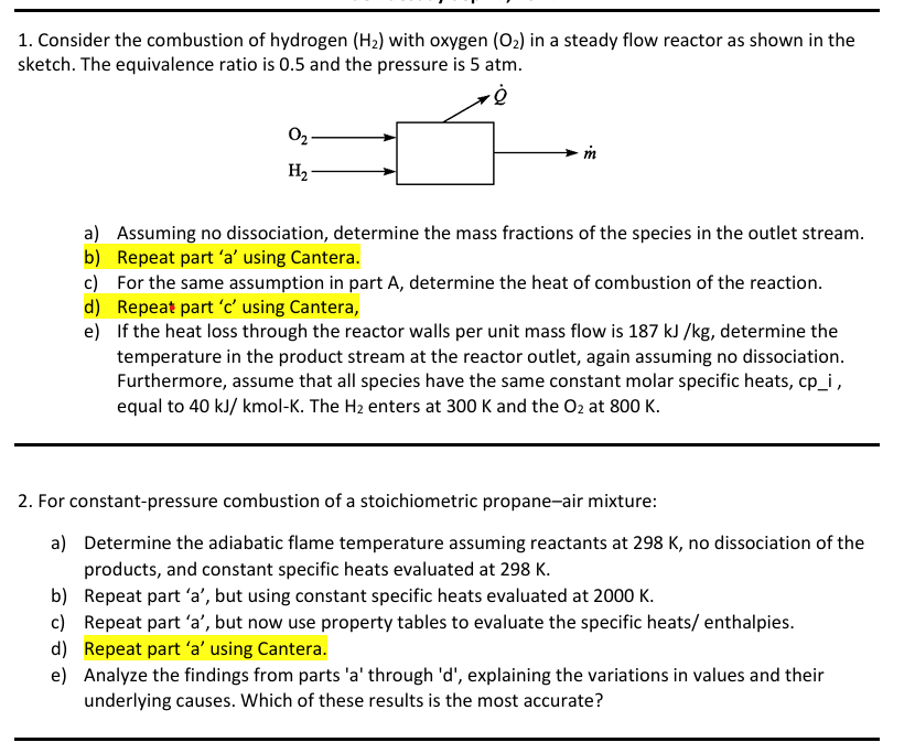 Consider the combustion of hydrogen ( H 2 ) with
