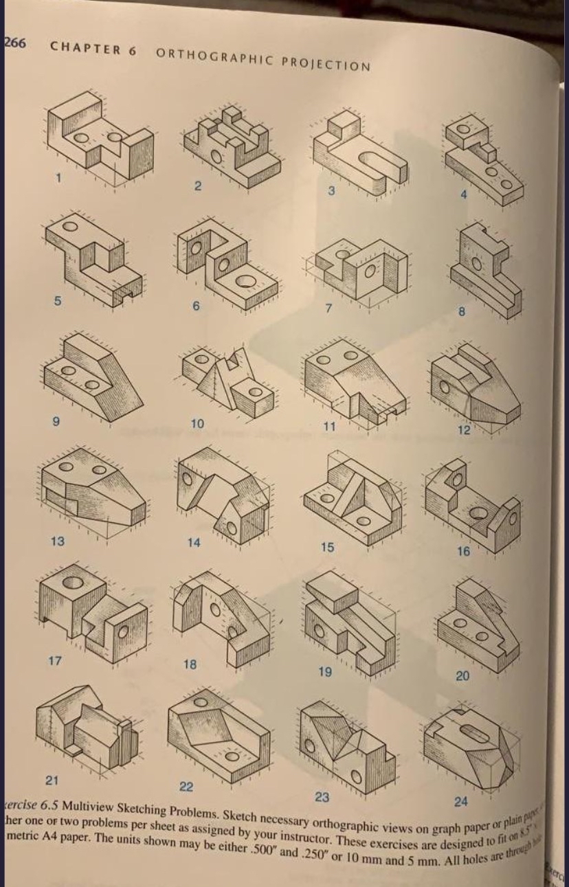 Exercise 6 . 5 Multiview Sketching Problems.