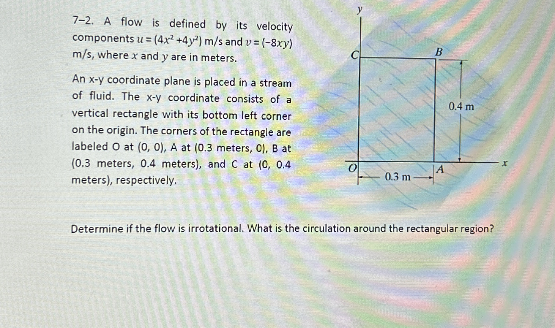 7 - 2 . A flow is defined by its velocity
