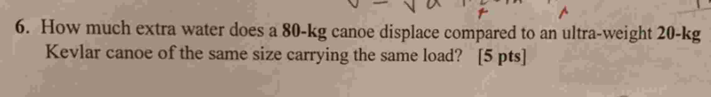6 . How much extra water does a \ ( \ mathbf { 8