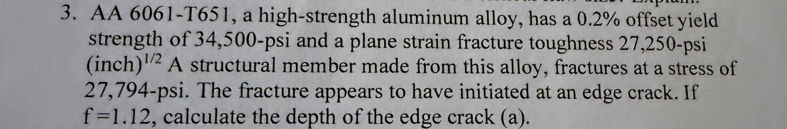 AA 6 0 6 1 - T 6 5 1 , a high - strength aluminum