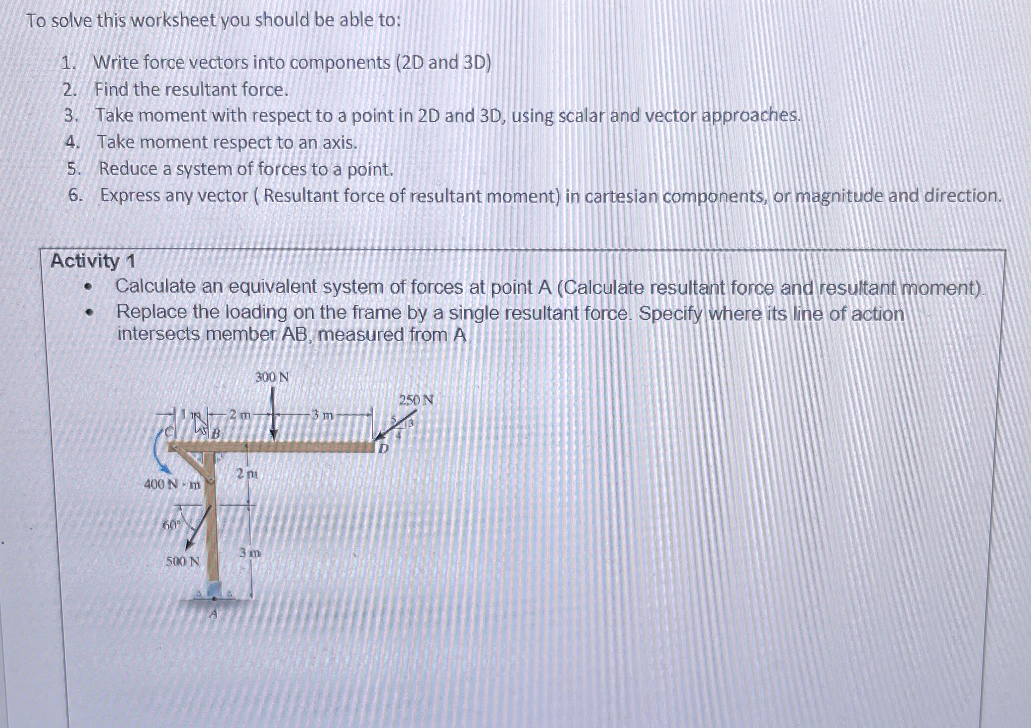 Please show the work for this problem for all
