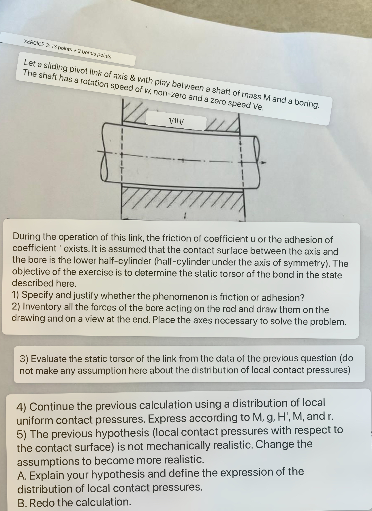 XERCICE 3 : 1 3 points + 2 bonus points Let a
