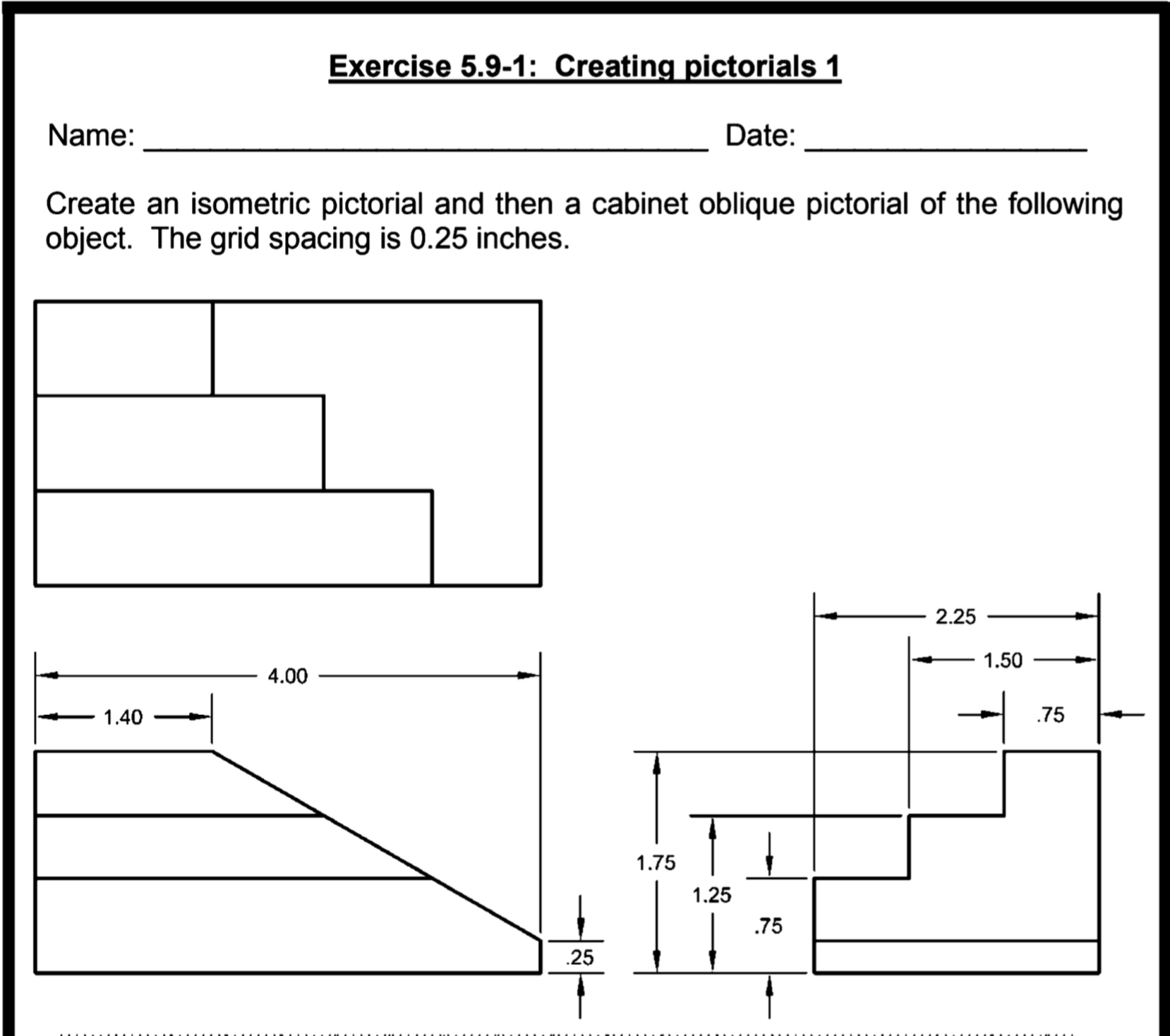 Create an isometric pictorial and then a cabinet