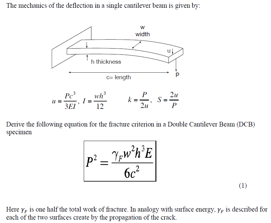 The mechanics of the deflection in a single