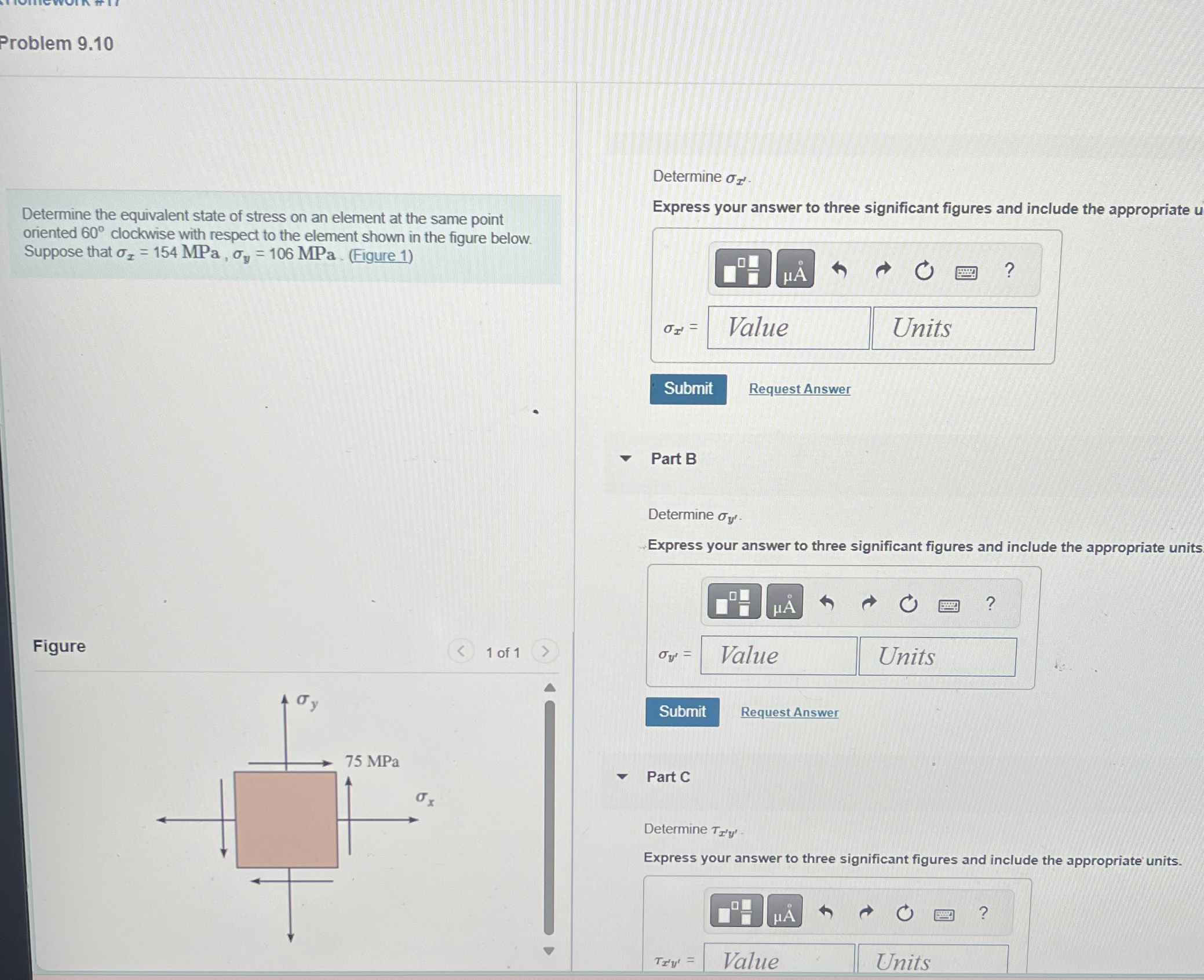 Problem 9 . 1 0 Determine the equivalent state of