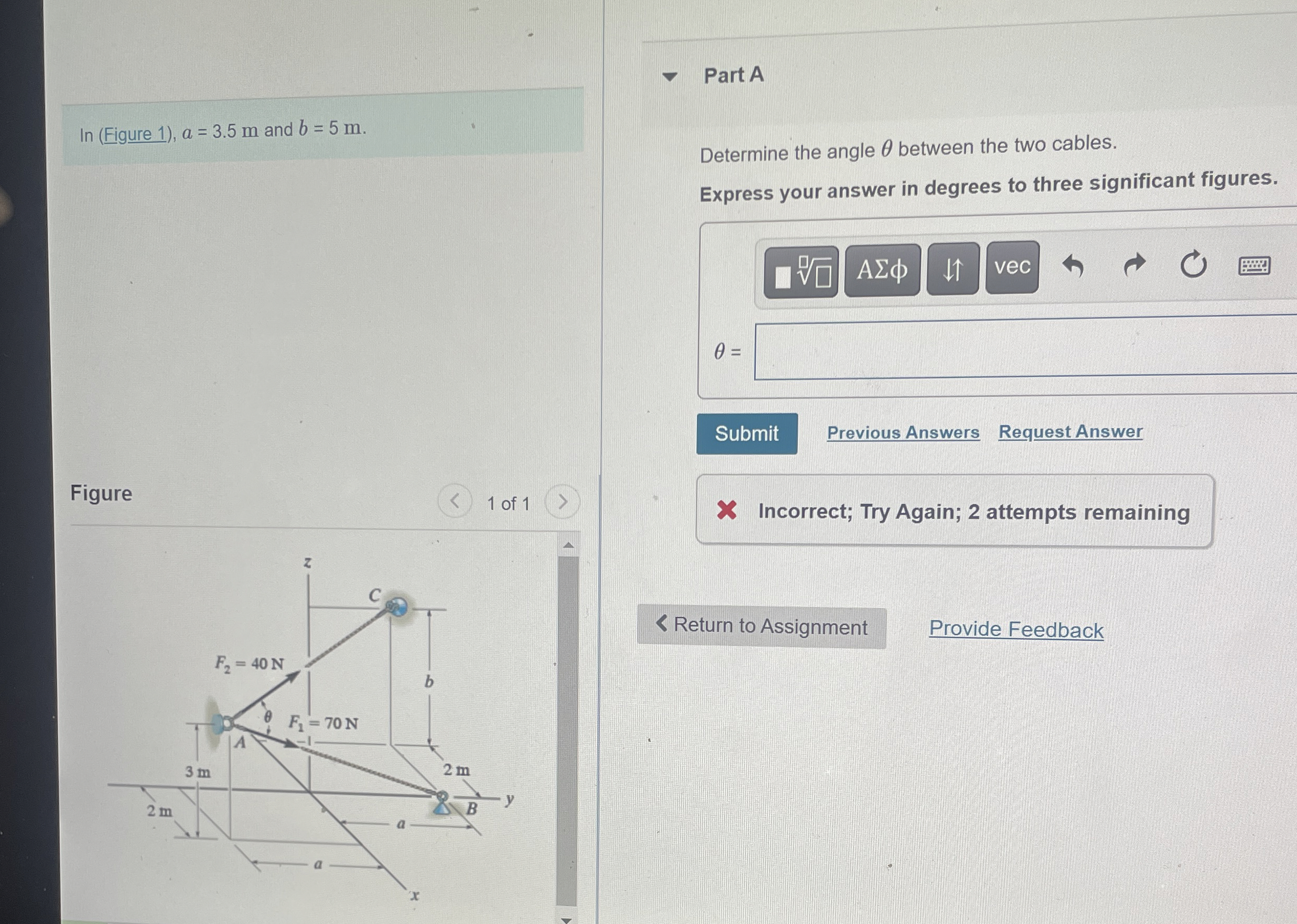 l n ( Figure 1 ) , a = 3 . 5 m and b = 5 m .