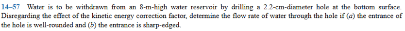 1 4 - 5 7 Water is to be withdrawn from an 8 - m