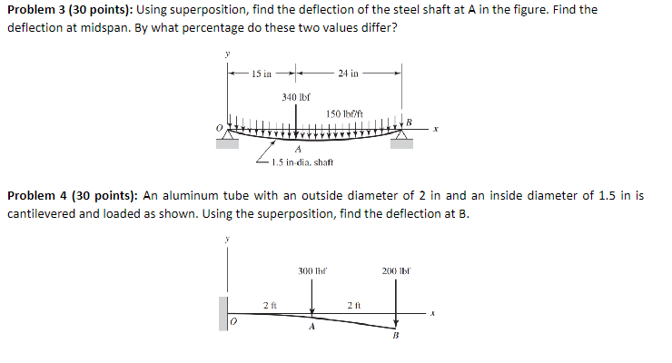 Problem 3 ( 3 0 points ) : Using superposition,