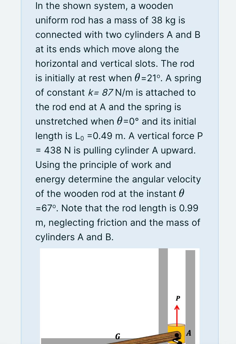In the shown system, a wooden uniform rod has a