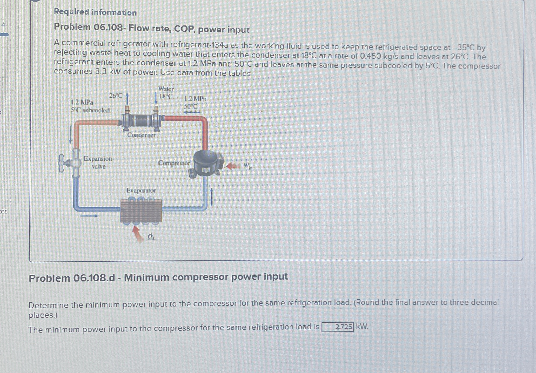 Required information Problem 0 6 . 1 0 8 - Flow