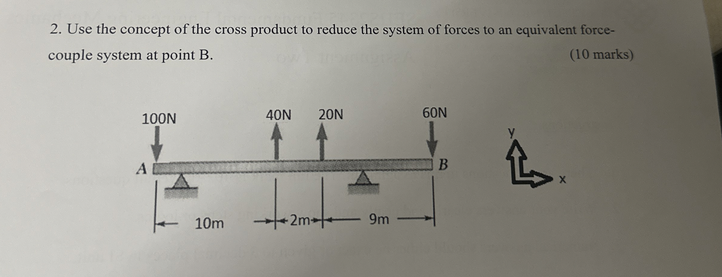 Use the concept of the cross product to reduce