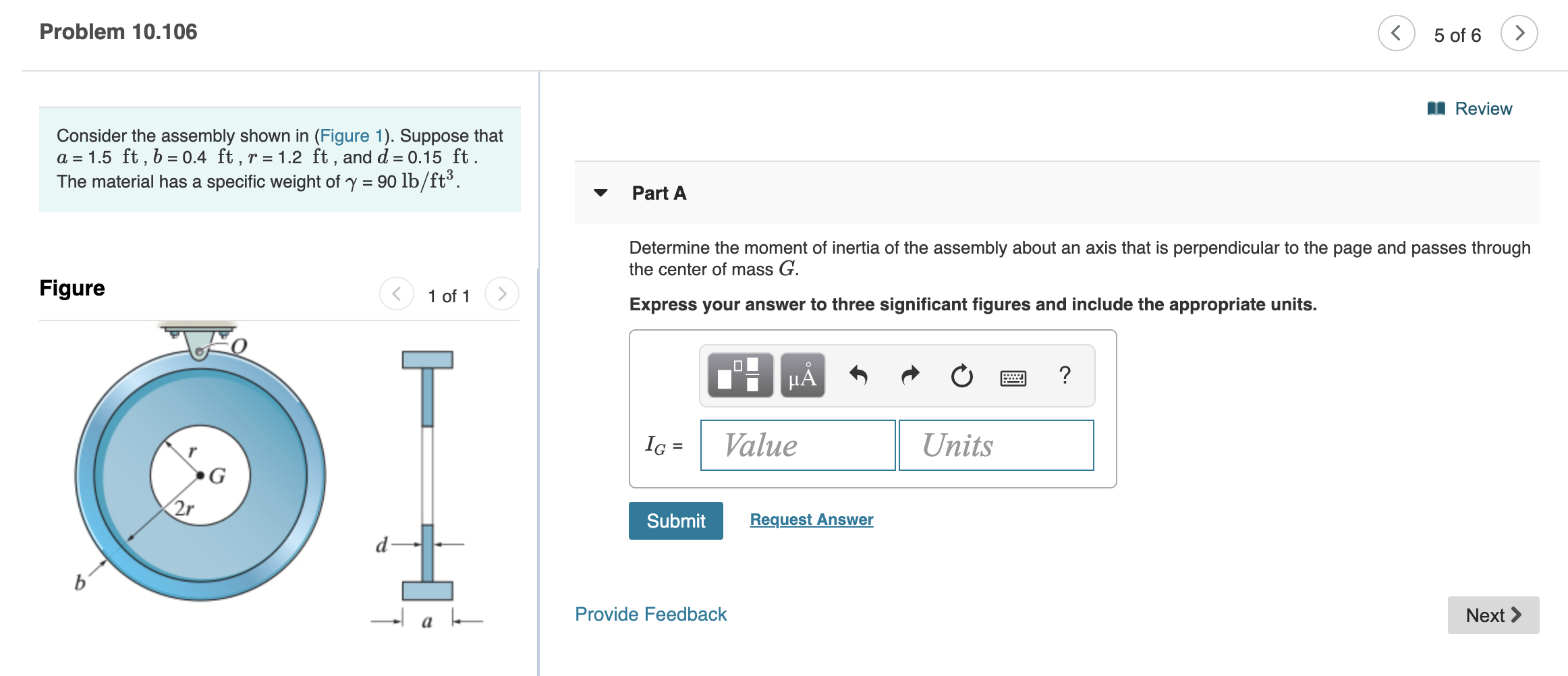 Consider the assembly shown in ( Figure 1 ) .