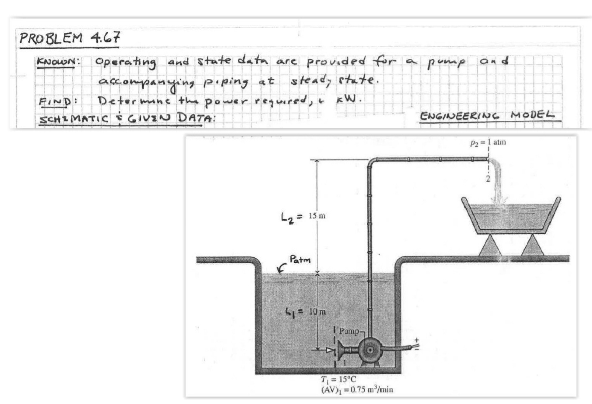 PROBLEM 4 . 6 7 known: Operating and state data