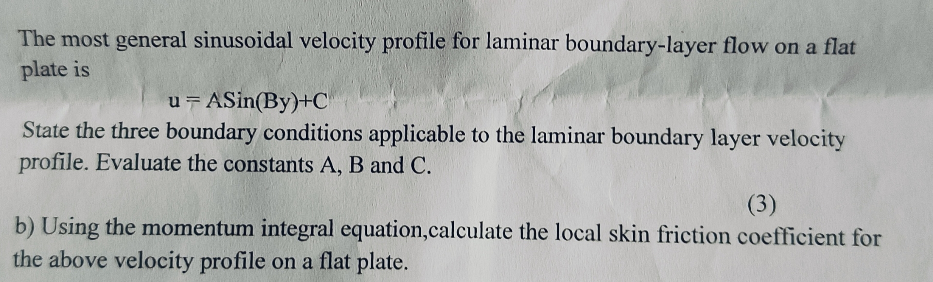 The most general sinusoidal velocity profile for