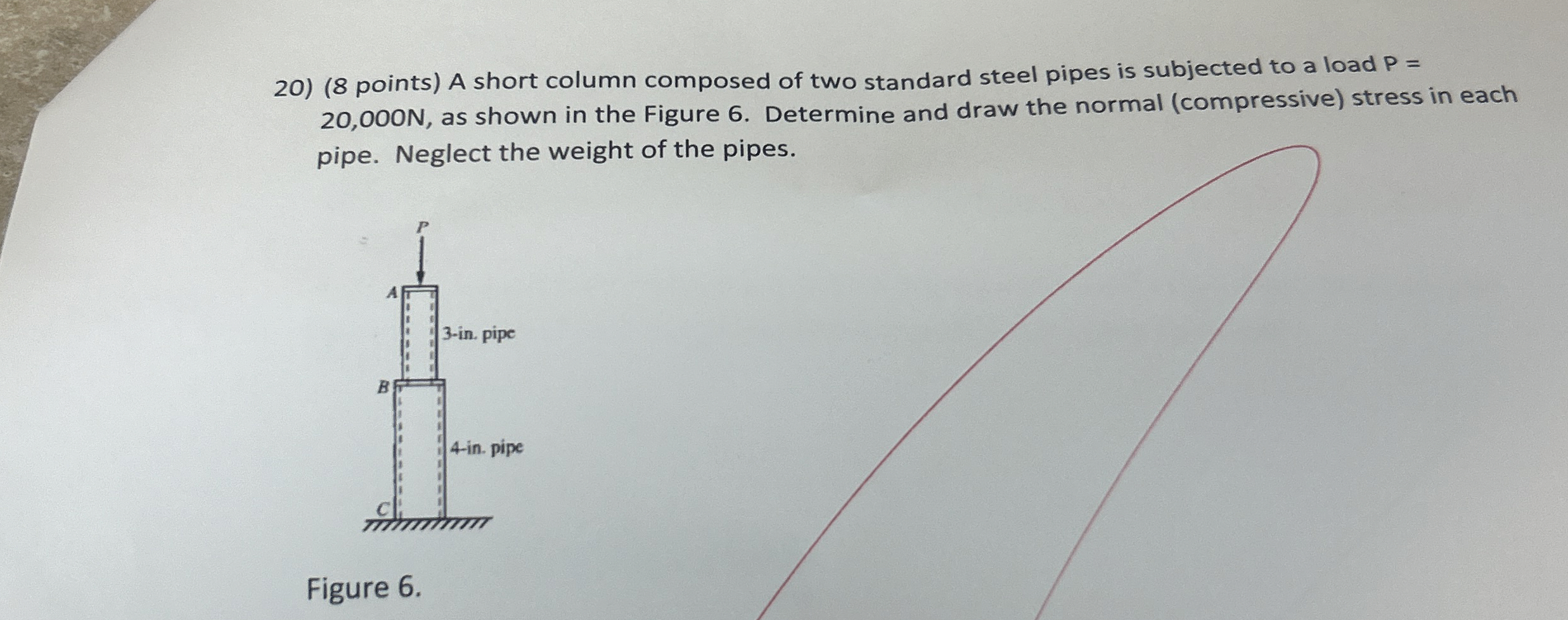 A short column composed of two standard steel