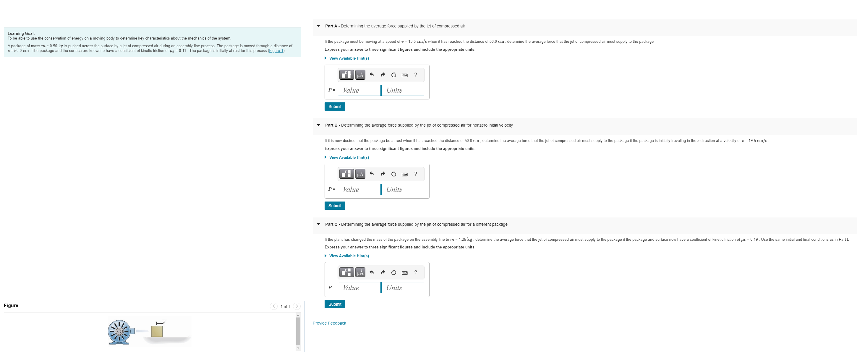 Learning Goal: To be able to use the conservation