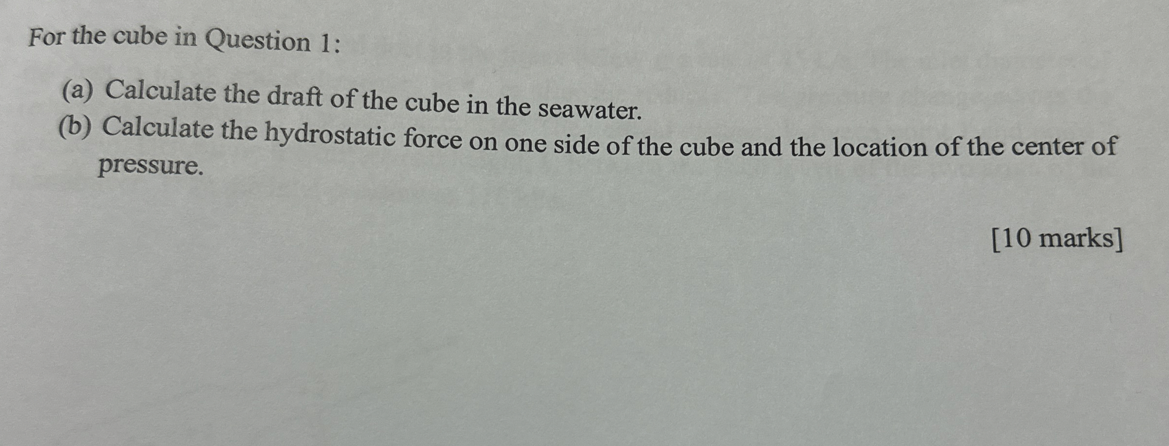 A hollow aluminum cube with a shell thickness of