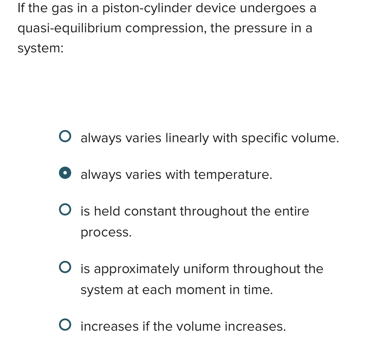 If the gas in a piston - cylinder device