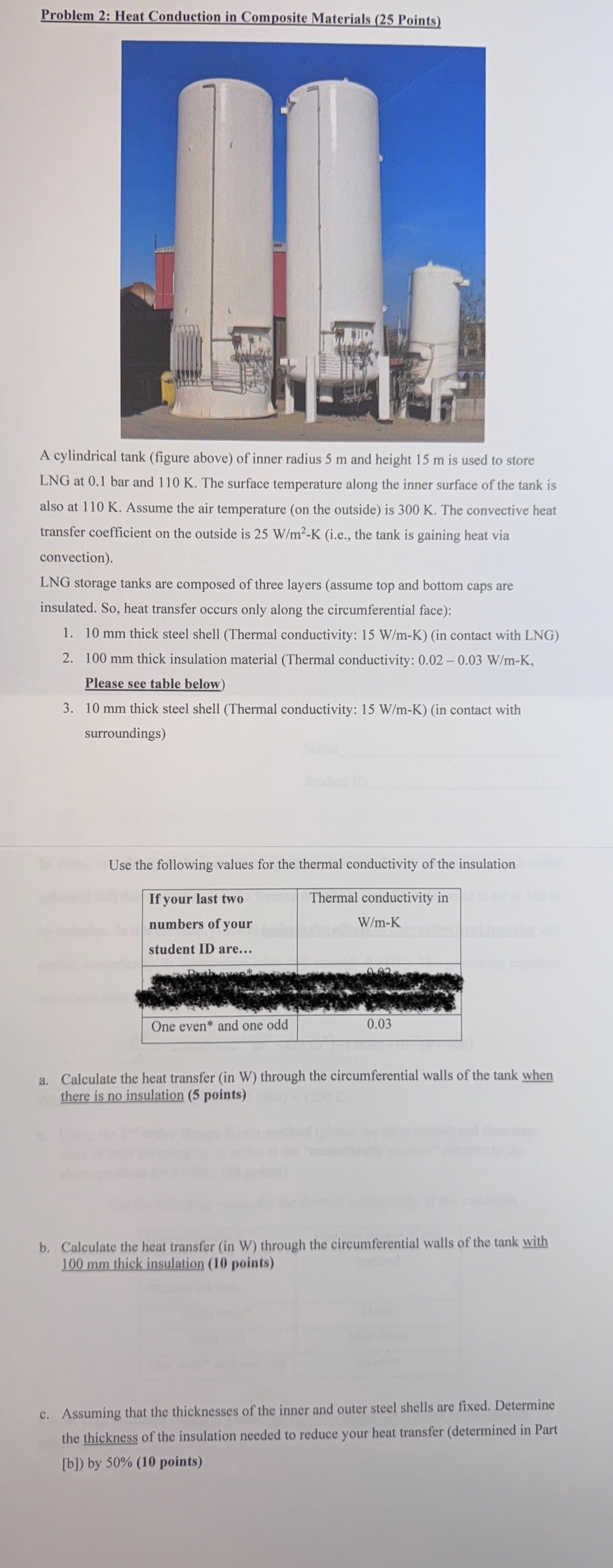Problem 2 : Heat Conduction in Composite