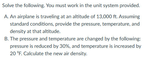 An airfoil is at an altitude of 5 , 0 0 0 m with