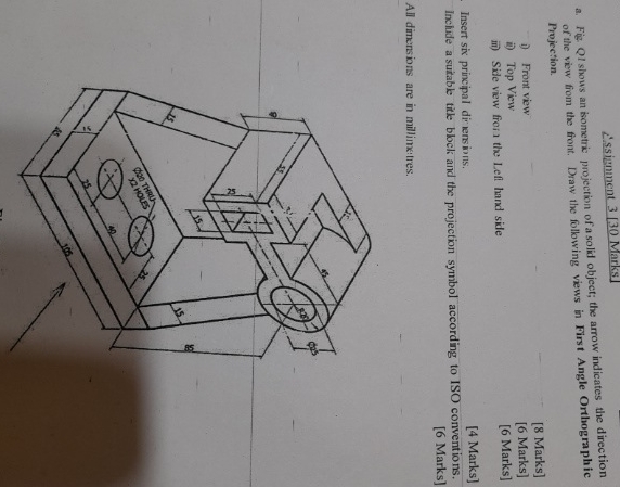 L'ssignment 3 [ 3 0 Marks ] a . Fig. Q 1 shows an