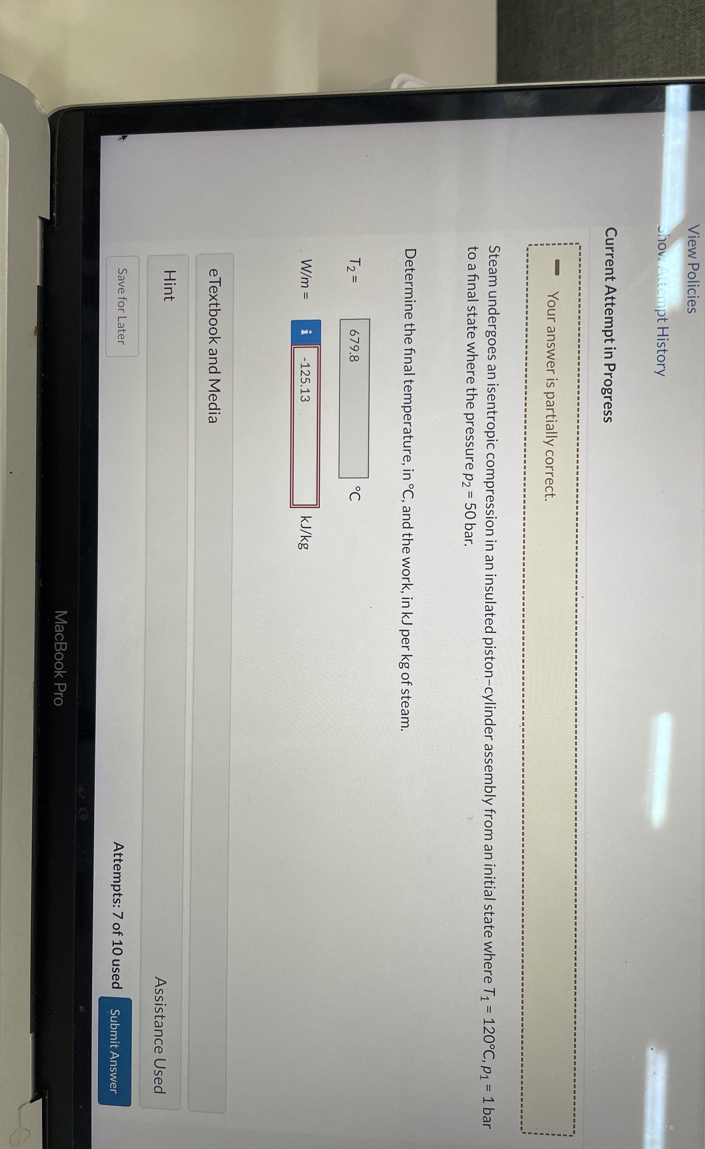 View Policies whow Atiempt History Current