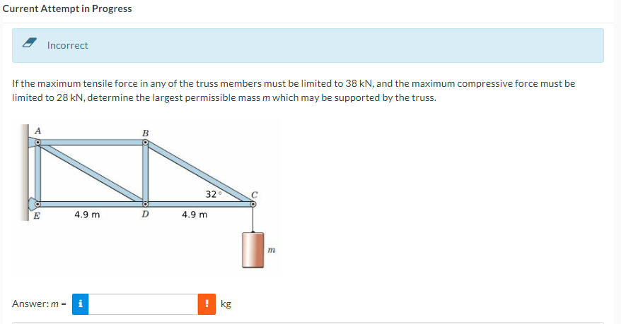 Current Attempt in Progress Incorrect If the