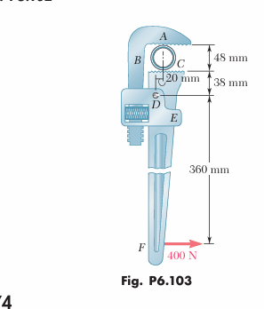 A 4 8 - mm - diameter pipe is gripped by the