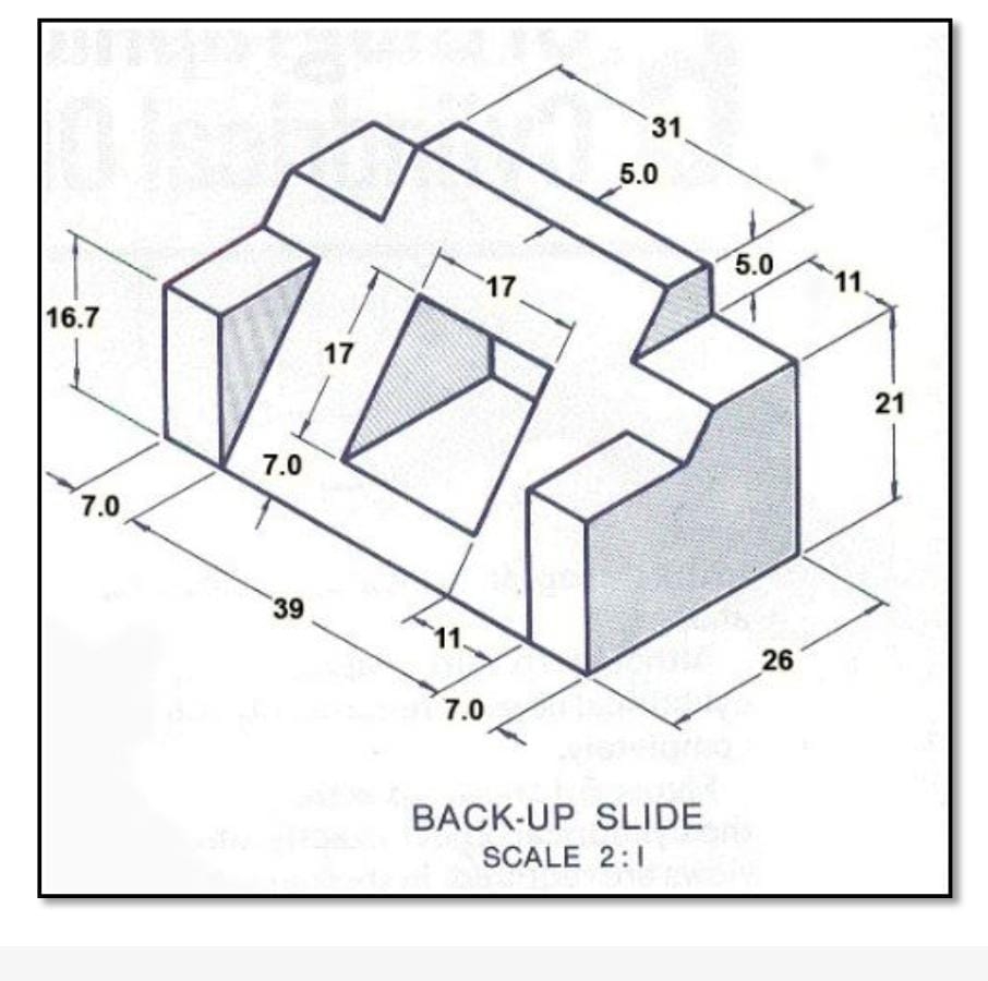 SCALE 2 : 1 How to draw relevant orthographic