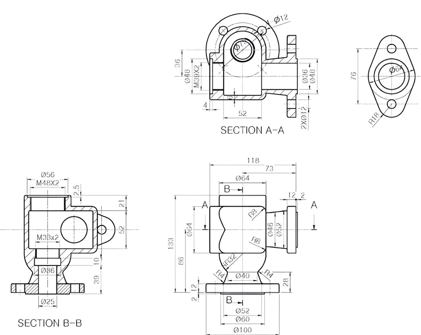 Create each part using SolidWorks and assemble