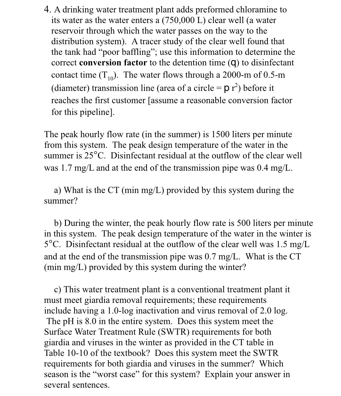 A drinking water treatment plant adds preformed