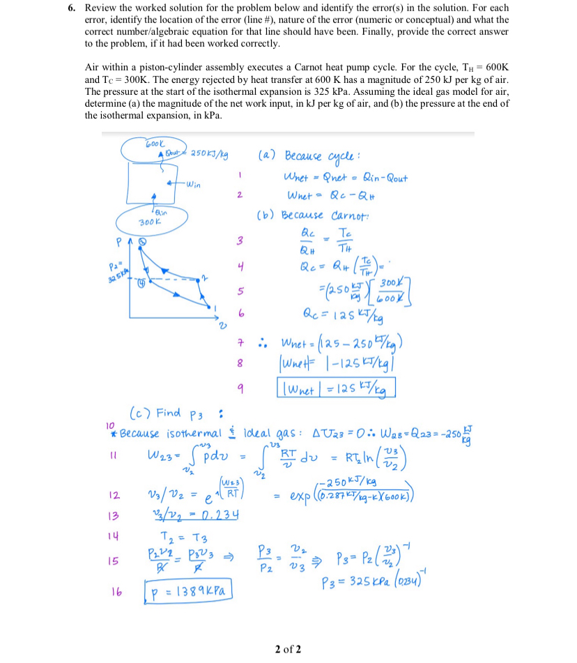 Review the worked solution for the problem below