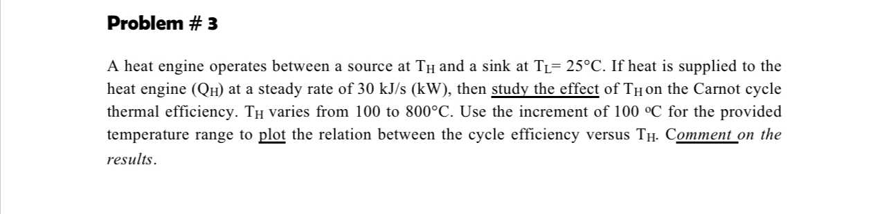 Problem # 3 EES ( Engineering Equation Solver )