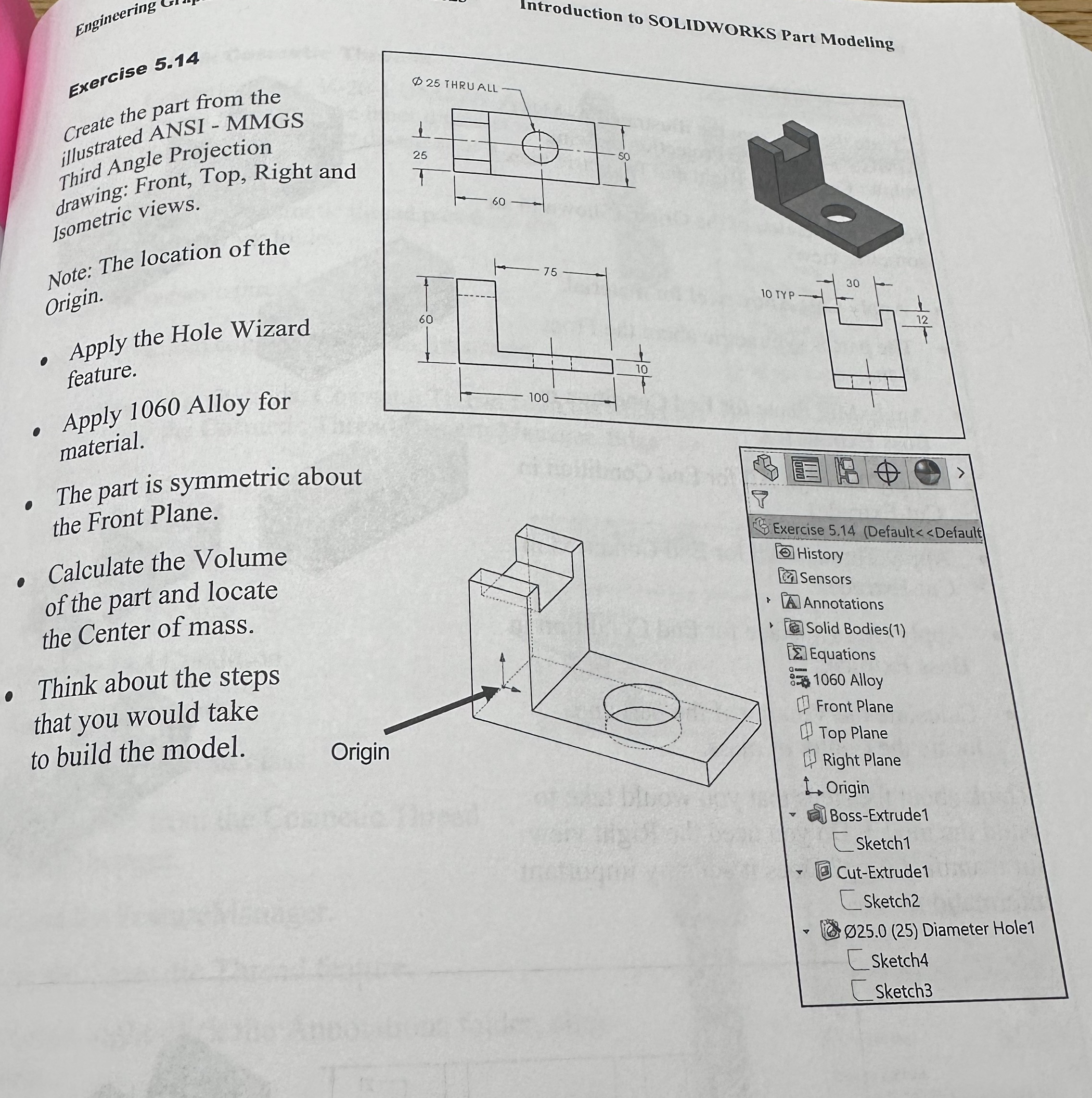 Step by step in SOLIDWORKS! Please
