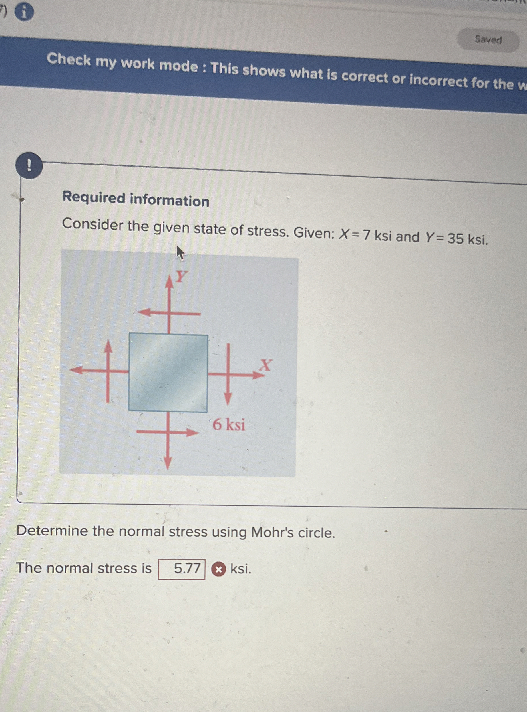 Check my work mode : This shows what is correct