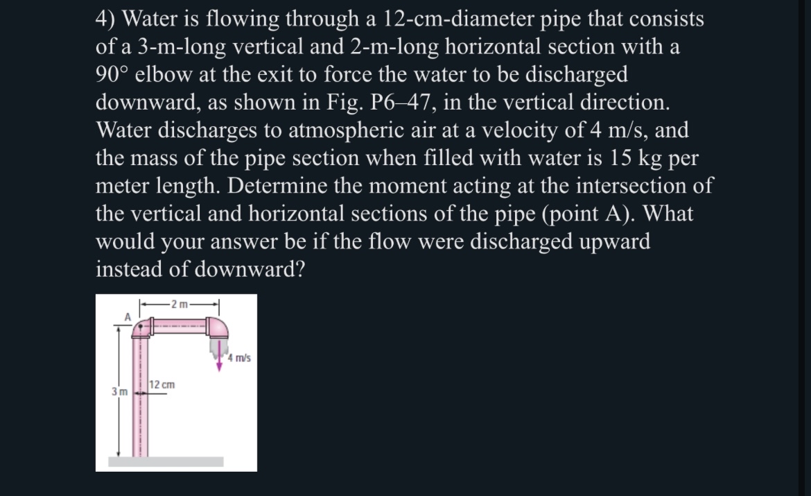 Water is flowing through a 1 2 - cm - diameter