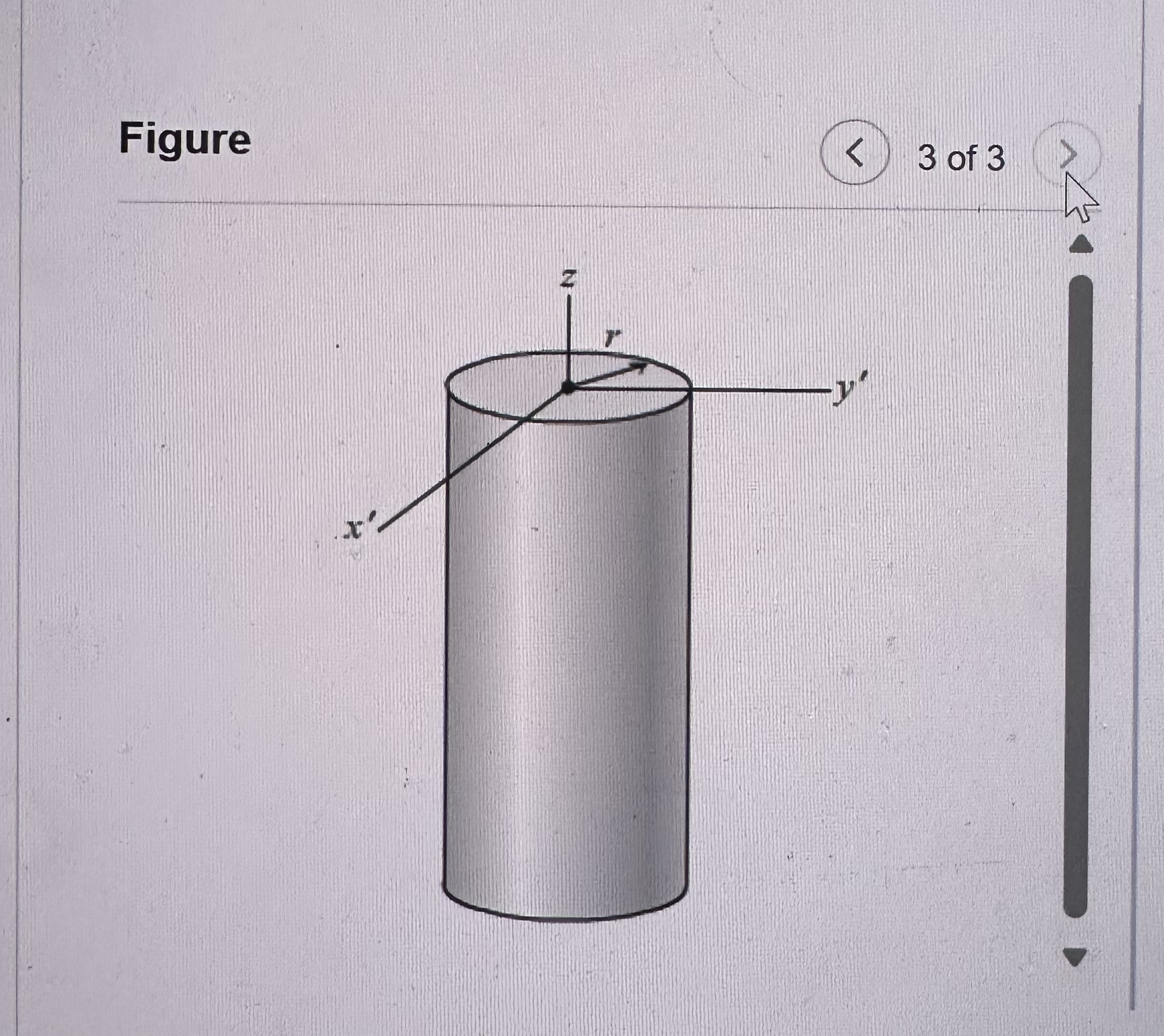 Part B As shown, a triangle has a base of b = 3 .