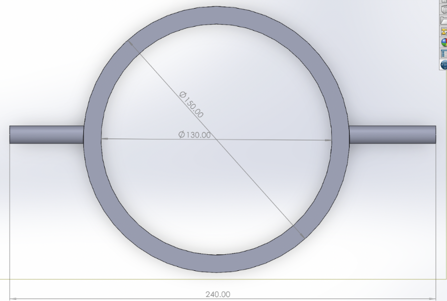 For this component ( the clamp ring ) , draw a