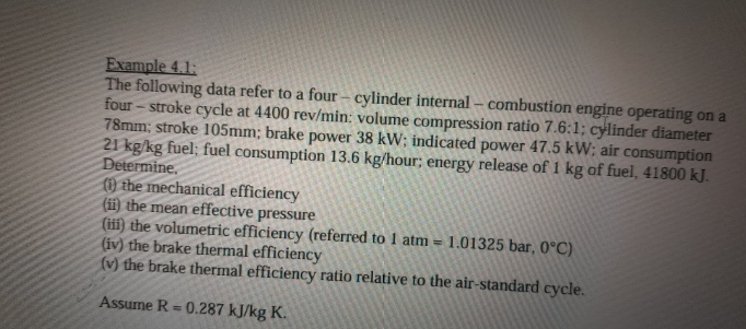 Example 4 . 1 : The following data refer to a