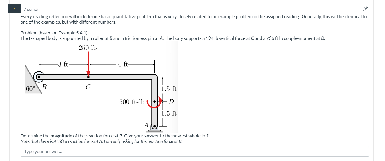 1 7 points Every reading reflection will include