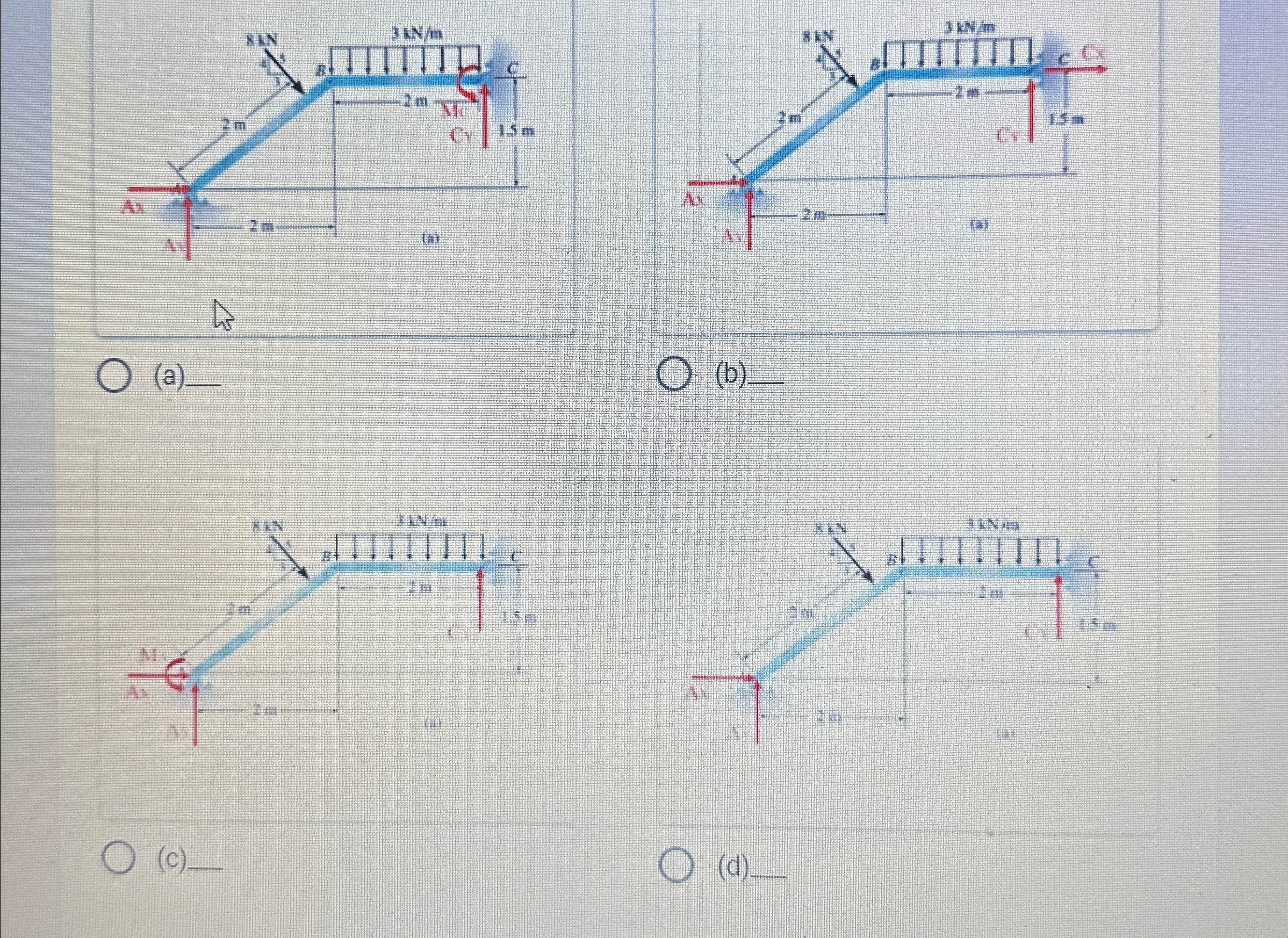 Problem 4 : For the given structure as shown
