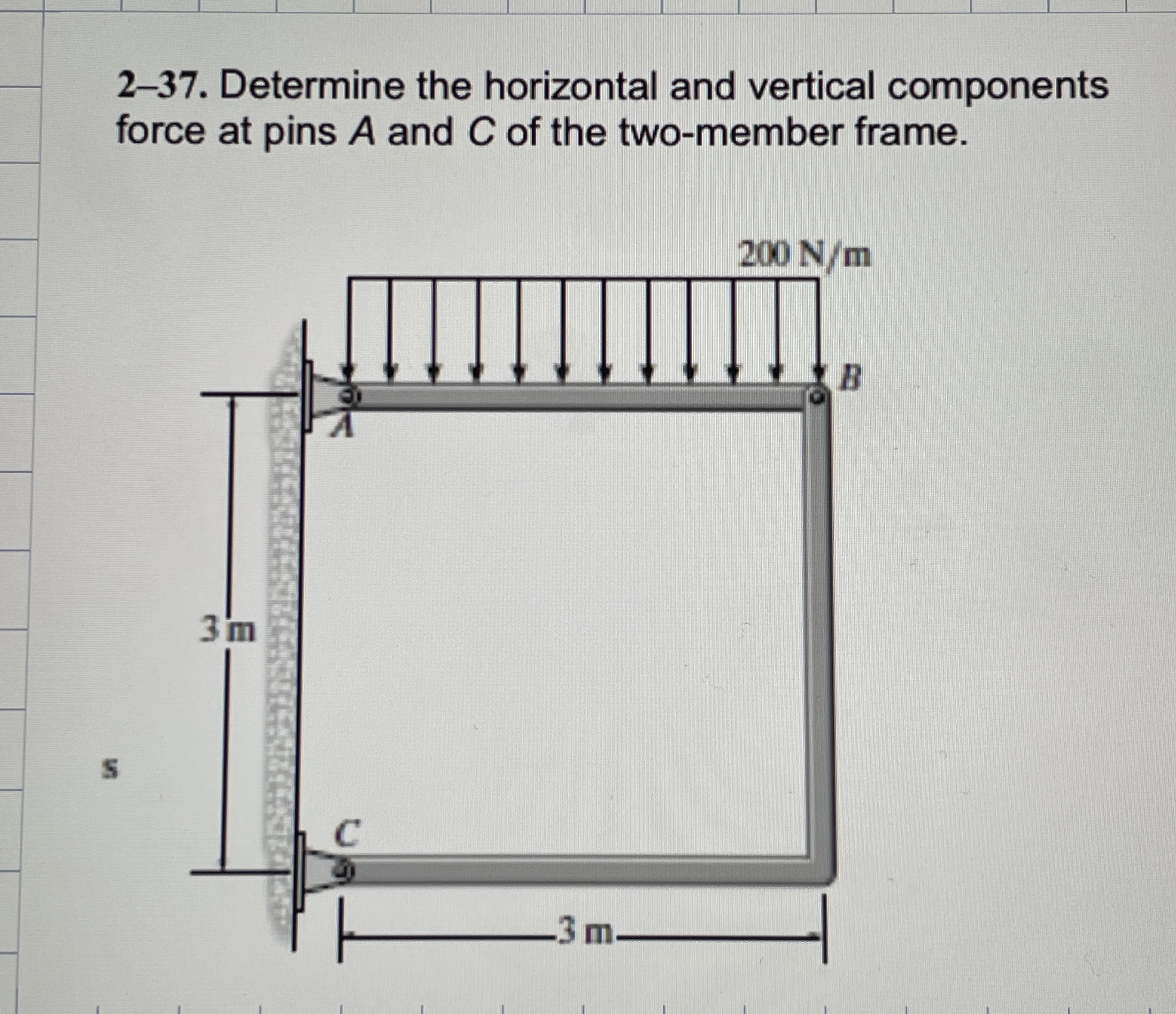 2 - 3 7 . Determine the horizontal and vertical