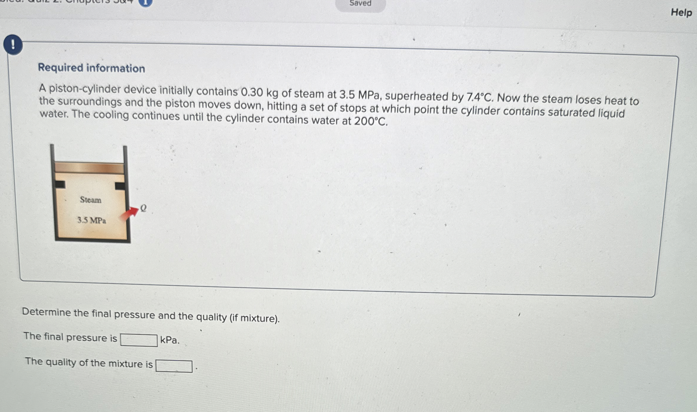 Saved Help Required information A piston -