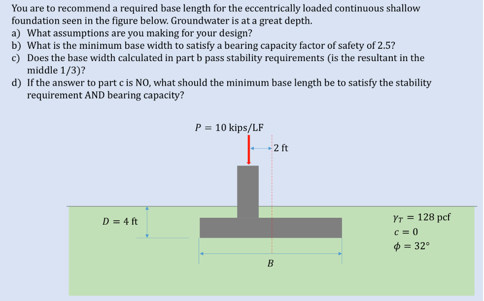 You are to recommend a required base length for