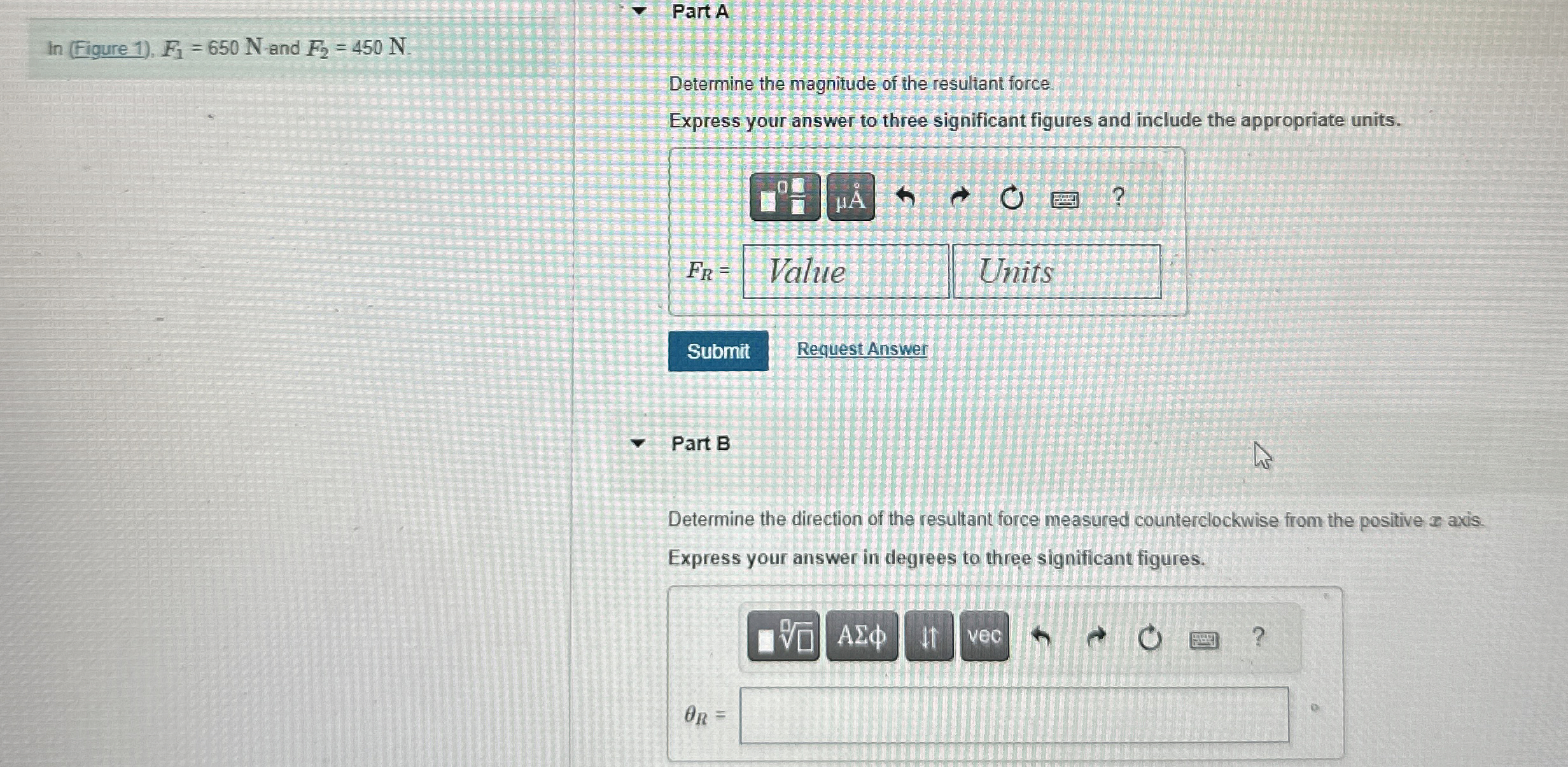 l n ( Figure 1 ) , F 1 = 6 5 0 N - and F 2 = 4 5
