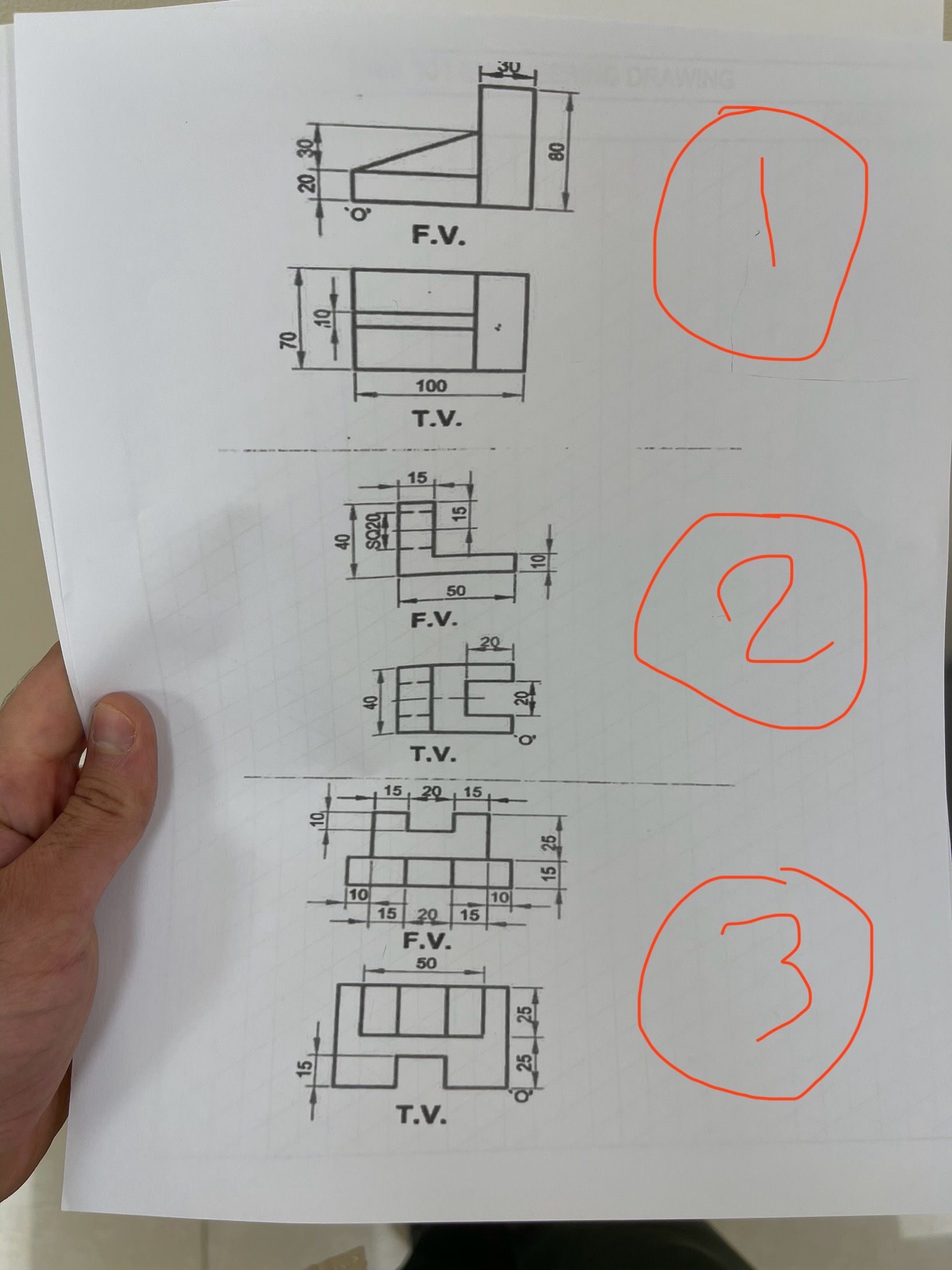 I need Isometric view for the second ( 2 ) . .