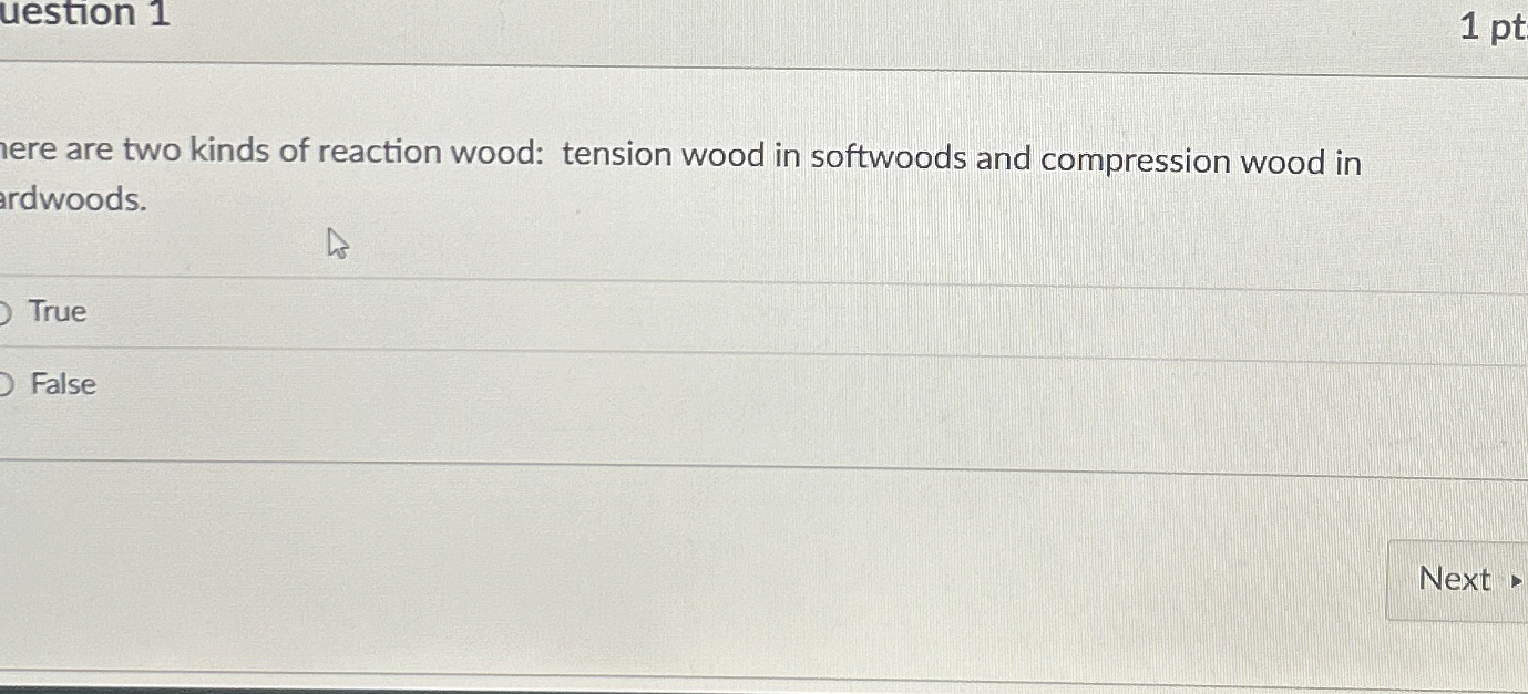 ere are two kinds of reaction wood: tension wood