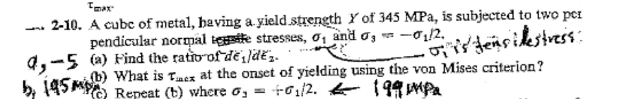 m a x : . 2 - 1 0 . A cubc of metal, baving a