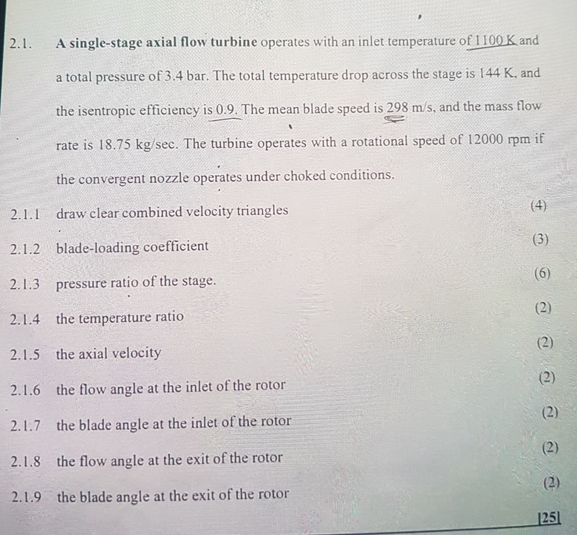 2 . 1 . A single - stage axial flow turbine